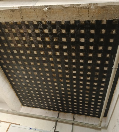 南寧青秀區航洋國際門面樓板碳纖維加固工程案例